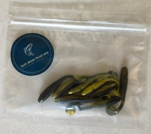 6cm Bumble Bee Paddle Tails 8pack
