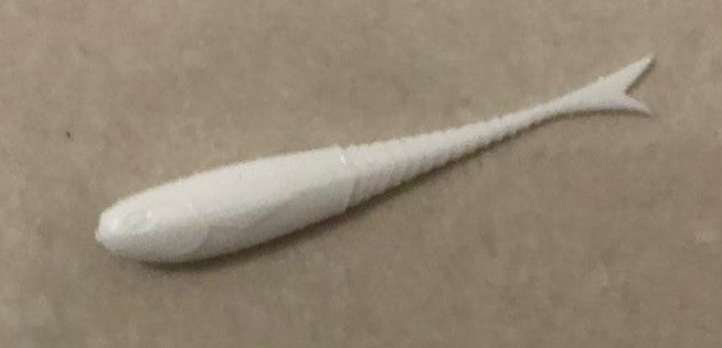 6cm Blank White Death Tails 8pack